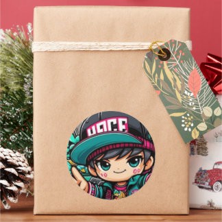 Poder de Chibi: Pegatina de anime de Cute