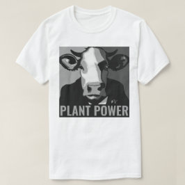Poder de la planta de camisetas para vacas de arte