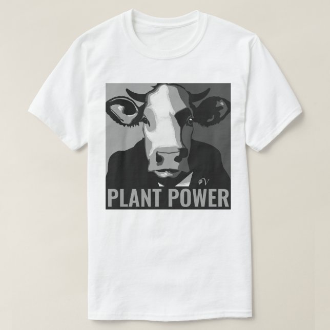 Poder de la planta de camisetas para vacas de arte (Diseño del anverso)