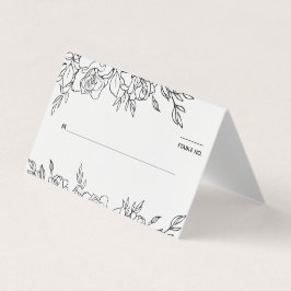 Poder De Rosas Boda Tarjeta De Posición De Invitad