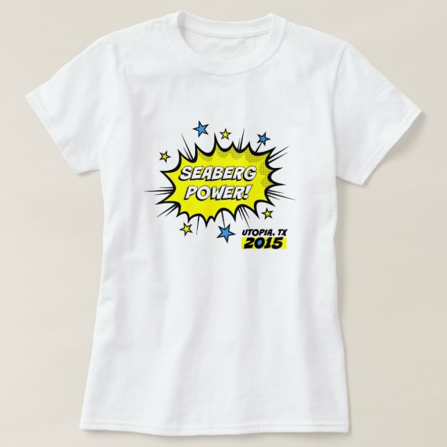 ¡Poder de Seaberg! La camiseta de las mujeres (Diseño del anverso)