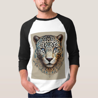 Poder fractal: camiseta de Jaguar geométrica.