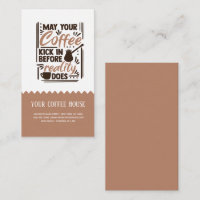 Poder jugar café con tarjeta de visita