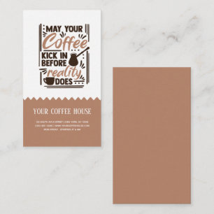 Poder jugar café con tarjeta de visita