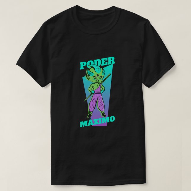 Poder maximo - camisa - t-shir - anime (Diseño del anverso)