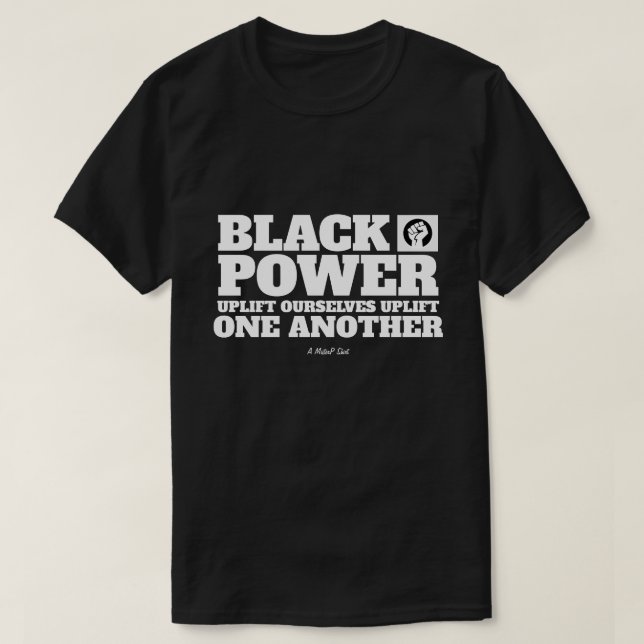 Poder negro - Una camiseta de MisterP (Diseño del anverso)