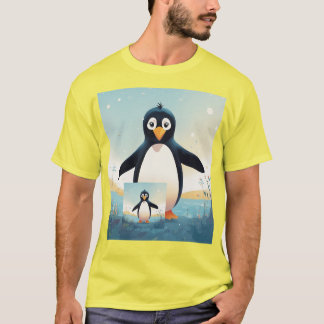 "Poder pingüino: Camisetas divertidas para los ama