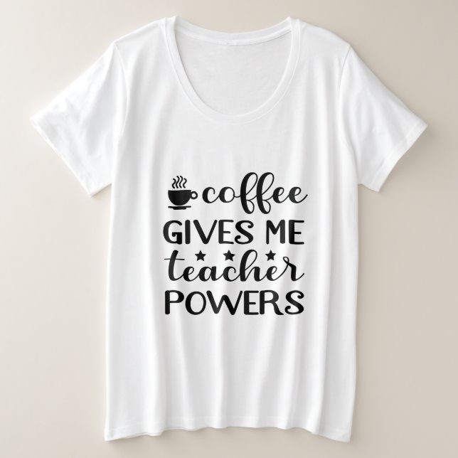 Poderes divertidos de café para maestros (Anverso del diseño)