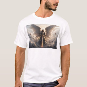 Poderosa camiseta de San Miguel el Arcángel mascul