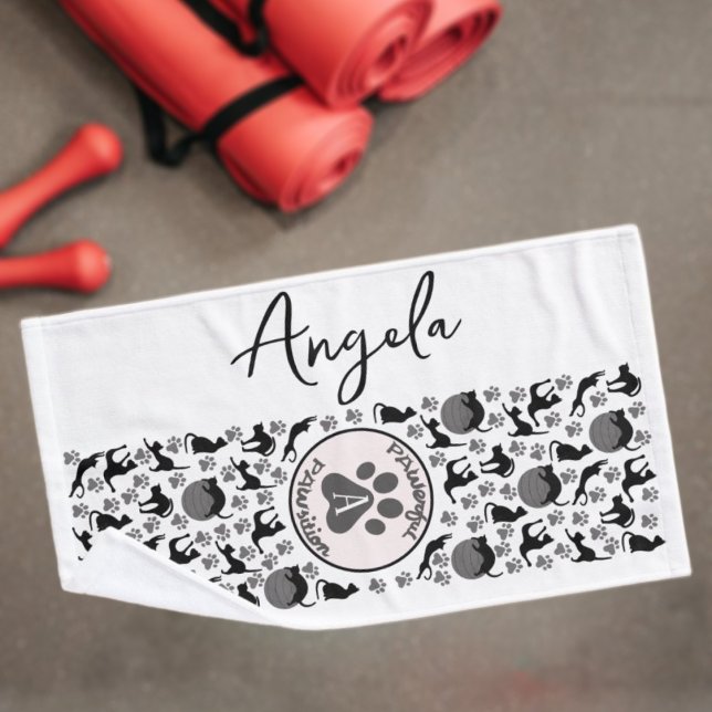 Poderosa posición Stretching Cat Yoga Toalla (Subido por el creador)