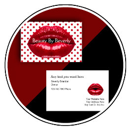 Poderosas tarjetas de negocios de belleza