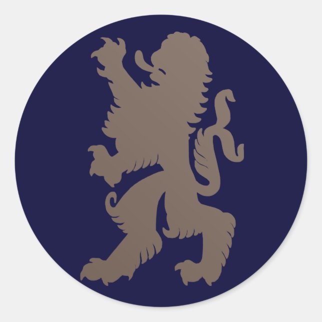 Poderoso Pegatina de leones (Anverso)