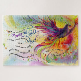 Poderoso rompecabezas de Dios, 20" x 30", 1.014 pi