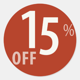 Poderoso Rótulo 15% OFF-VENTA - Pegatina