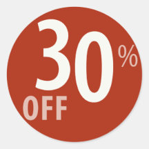 Poderoso Rótulo 30% OFF VENTA - Pegatina