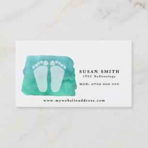 Podiatrist del reflexologist de la tarjeta de
