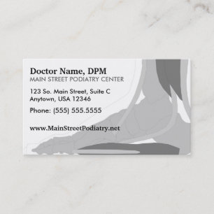 Podiatrist/tarjeta de la cita
