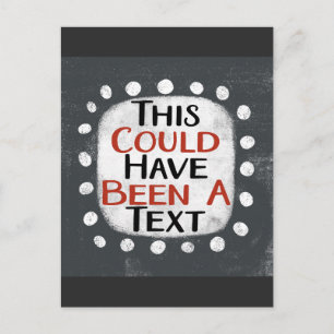Podría haber sido una postal de texto