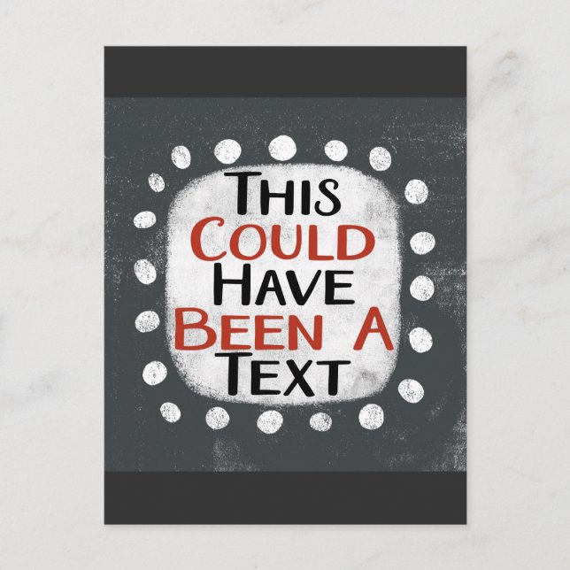 Podría haber sido una postal de texto (Anverso)