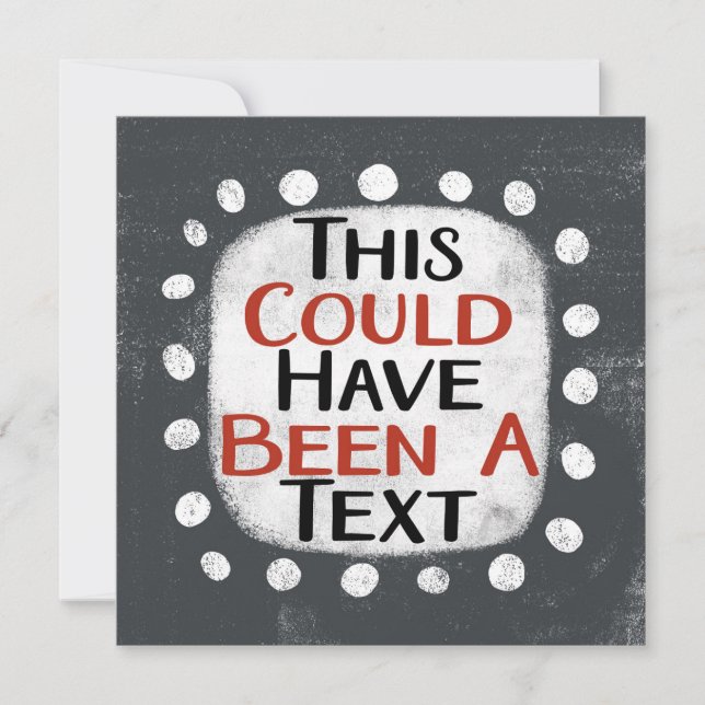 Podría haber sido una tarjeta de felicitación de t (Anverso)