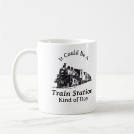 Podría ser una estación de tren como una taza de d