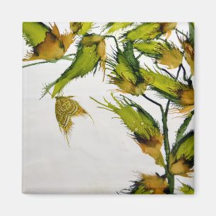 Pods verdes de larga duración y imán de mariposa