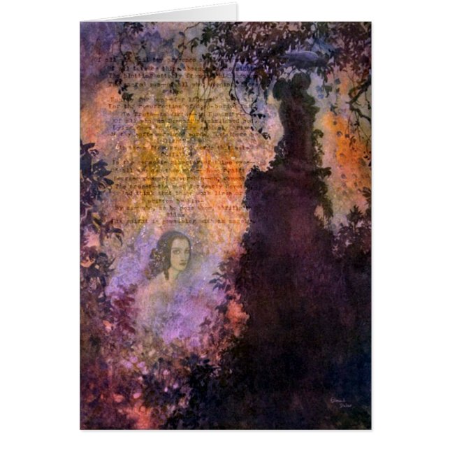 Poe To Mrs Marie Louise (Shaw) Digital Collage (Frente)