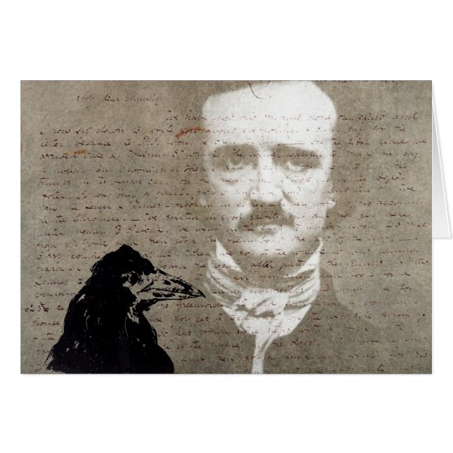 Poe Y El Arte Digital Grunge Raven (Anverso (Horizontal))