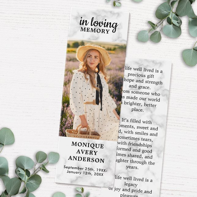 Poema conmemorativo moderno Marble Funeral Marcado (Subido por el creador)