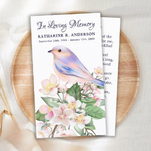 Poema conmemorativo Tarjeta de Oración Funeral de 