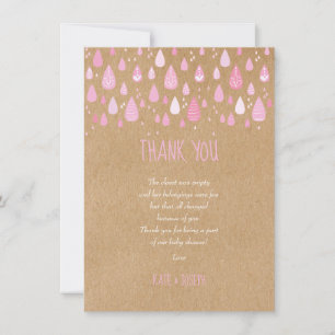 Poema de agradecimiento para baby shower de gotas