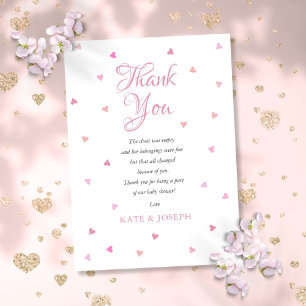 Poema de agradecimiento para baby shower de niña c