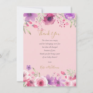Poema de agradecimiento para baby shower de niña F