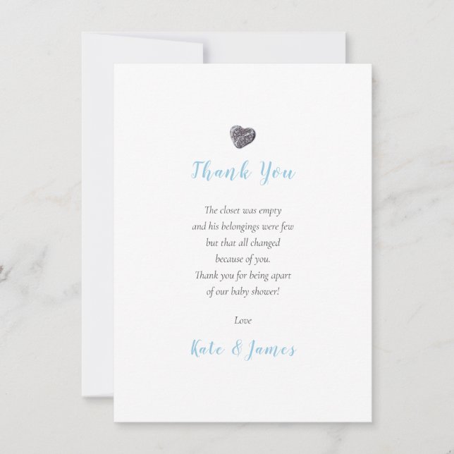 Poema de agradecimiento para baby shower de pareja (Anverso)