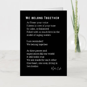 Poema de amor Nos Pertenecemos juntos