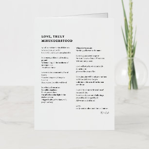 Poema de amor verdaderamente malinterpretado