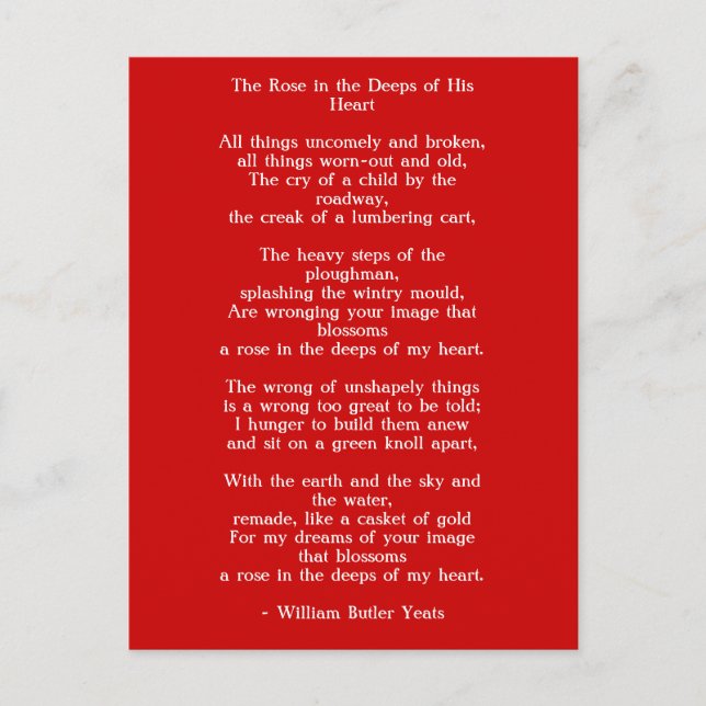 Poema de arte y amor de postales 1 (Anverso)