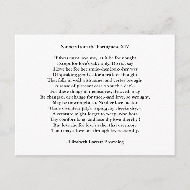 Poema de arte y amor postales 13 (Anverso)