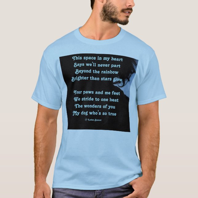 Poema De Camiseta Perro Ode De Ladee Basset (Anverso)