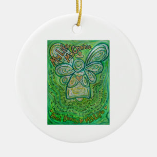 Poema de cáncer Ornamentos de Personalizado de art