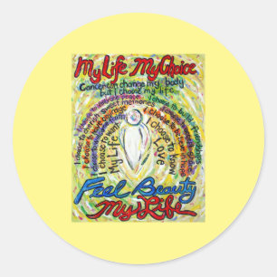 Poema de cáncer Pegatinas Art Decal de Ángel Blanc