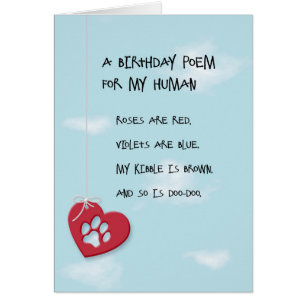 Poema de cumpleaños gracioso del perro
