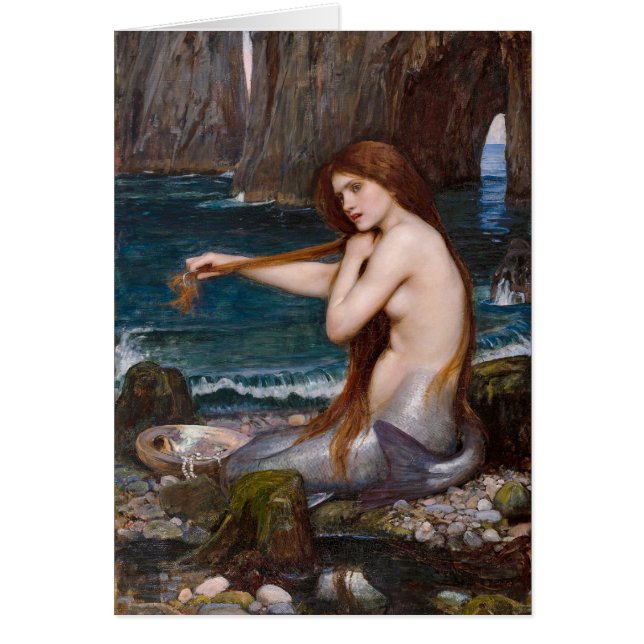 Poema de John William Waterhouse A mermaid Tennyso (Frente)