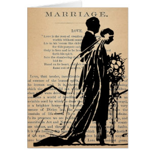 Poema de la boda por la silueta del novio de la