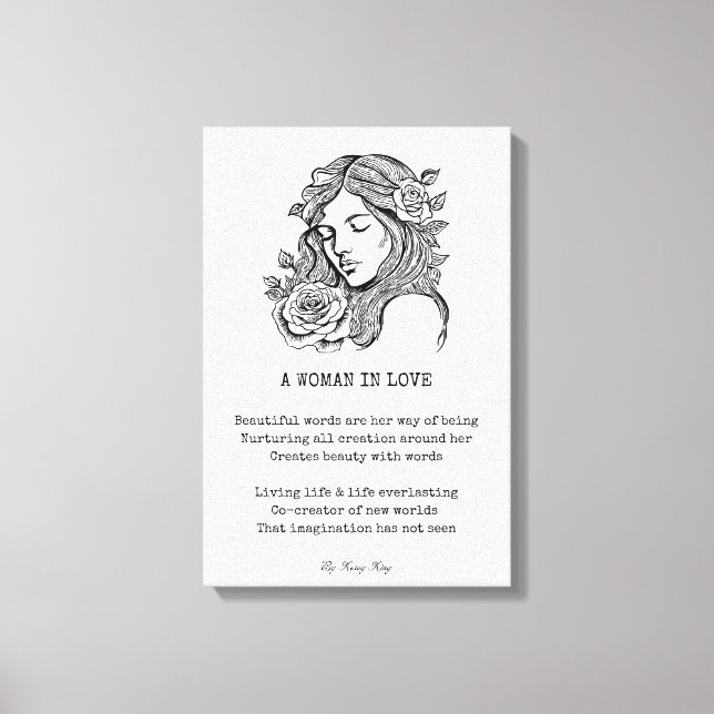 poema de mujer enamorada arte de rosas negras y bl (Anverso)