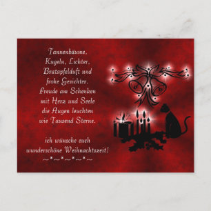 Poema de Navidad en alemán, añade tu texto Tarjeta