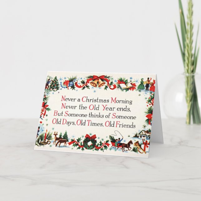 Poema de Navidad Vintage (Anverso)