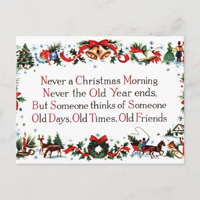 Poema de Navidad Vintage (Anverso)