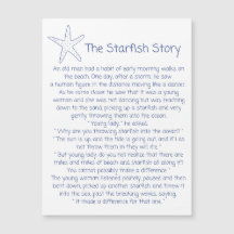 Poema de Starfish, la historia de Starfish, regalo