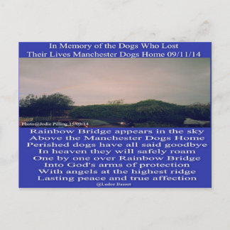 Poema del arco iris de Manchester postales